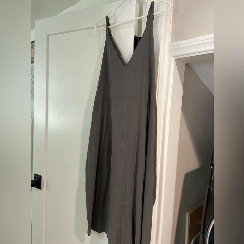 Grade & Gather Linen Waist Tie Dress